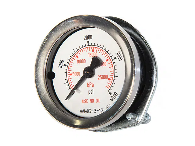 Front view of High Pressure Gauge