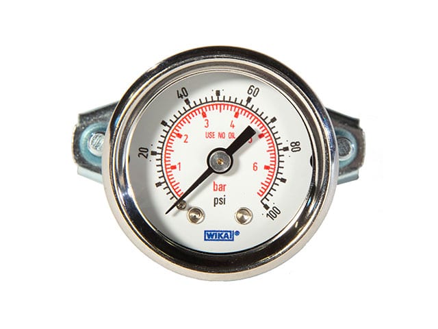 Low Pressure Gauge viewed from the front