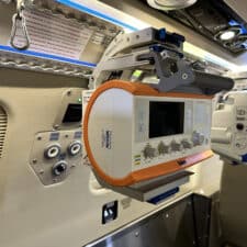 Brownline mounted Oxylog in Learjet