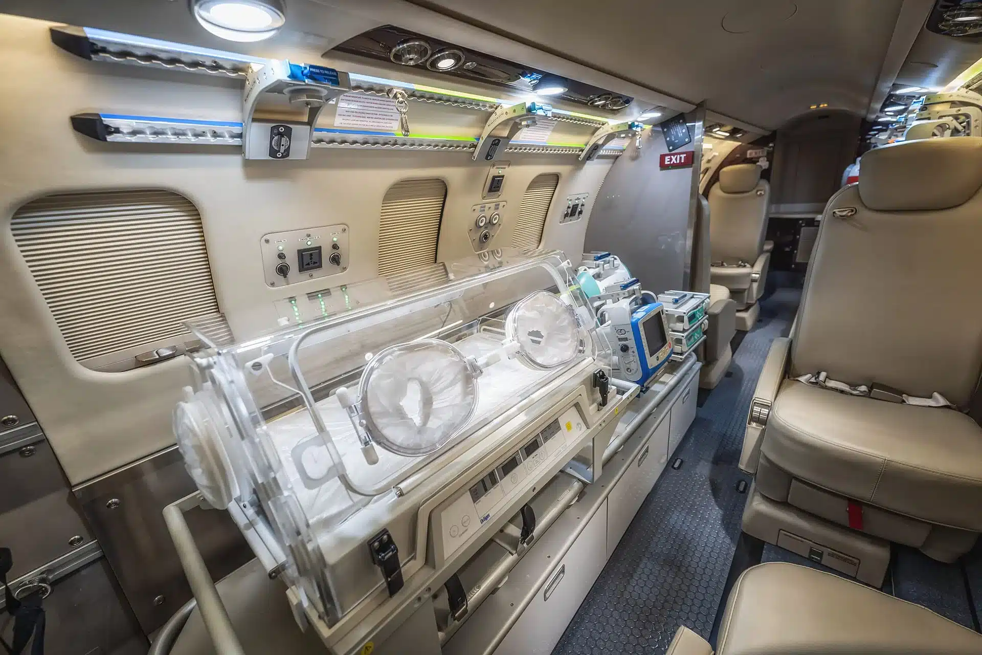 Romania Learjet 75 Airmed Project Interior